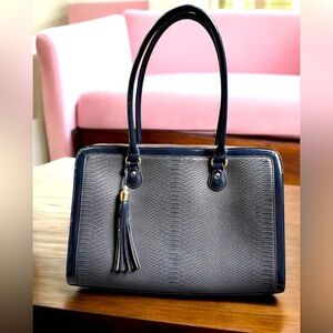 My Best Friend is a Bag Navy tote